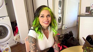 Tattooed Ex Wife Karen enjoys while object fucked hard - HD