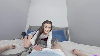 Skinny Disencumber X gets fucked in missionary position in POV video
