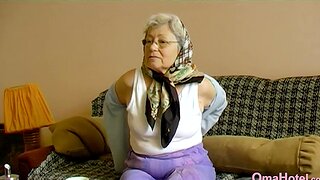 Alone grandma stripping down and playing her pusssy assuredly well with sex toy